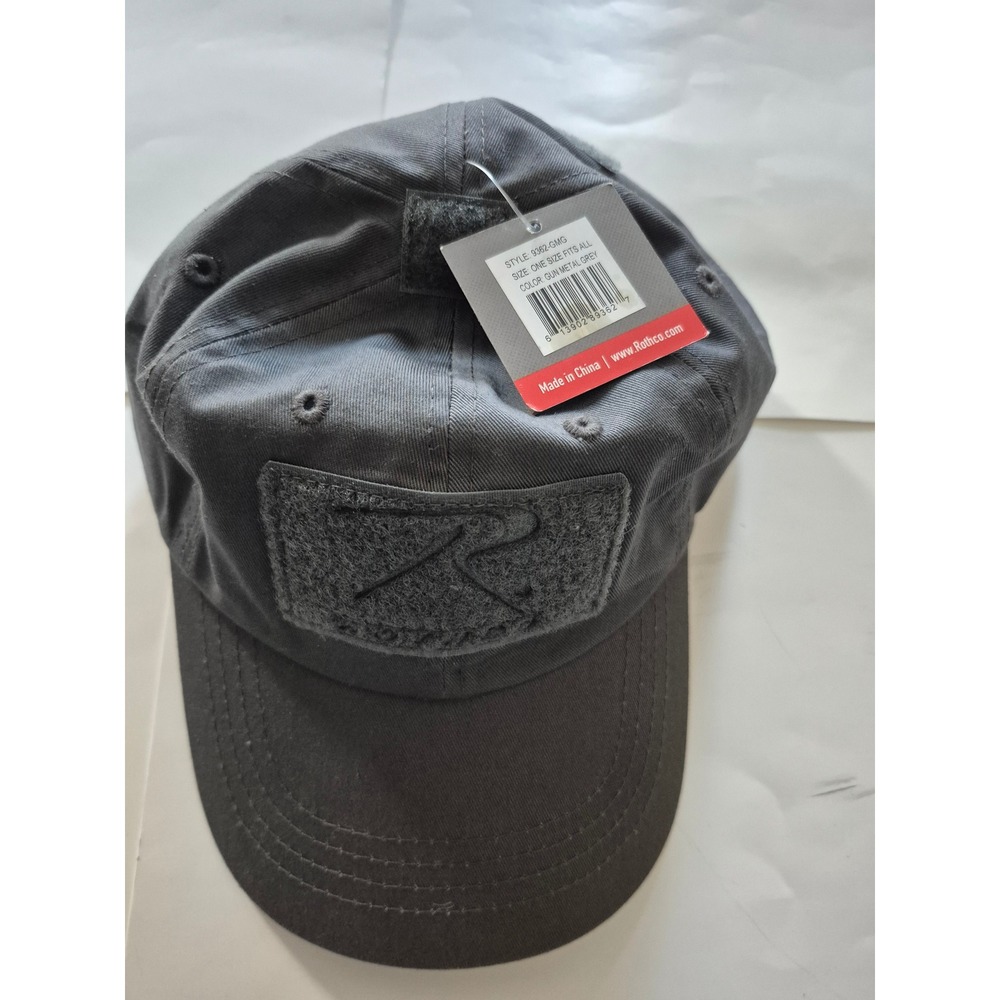 Rothco Tactical Operator Cap Gun Metal Grey Adjustable Patch Hat 9362-GMG NEW